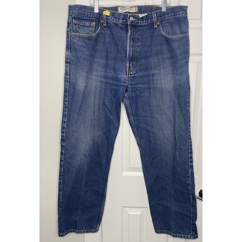 Levis Men's 505 Regular Got Denim Jeans Blue Size 42X32‎